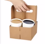 Lightweight and Durable Reinforced Base Stackable Heat-resistant, Anti-condensation, Anti-spill Kraft Paper Coffee Saucer - Image 6