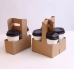 Lightweight and Durable Reinforced Base Stackable Heat-resistant, Anti-condensation, Anti-spill Kraft Paper Coffee Saucer - Image 5