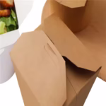 Leak and Grease Resistant Takeout Noodle Fried Rice Food Kraft Paper Take Out Box Container Paper Noodle Box - Image 6