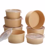 Brown Salad Paper Bowl