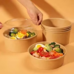 Brown Salad Paper Bowl - Image 2