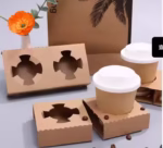 Lightweight and Durable Reinforced Base Stackable Heat-resistant, Anti-condensation, Anti-spill Kraft Paper Coffee Saucer - Image 2
