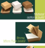 Ready Stock Disposal Food Package Micro Flute Burger Box Rigid Boxes Sandwich Paper Transparent Cake Paper Box Takeaway Accept - Image 5